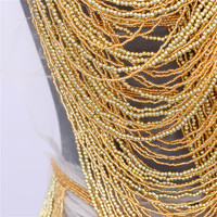 Dra-379 fait à la main de haute qualité strass verre cristal gland perles corsage Applique travail coudre fleur forme patchs