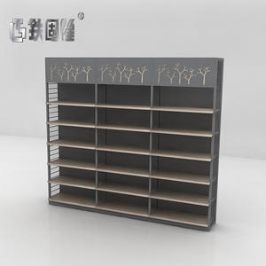 יחיד צדדי מתכת סטנדרטי סופרמרקט מדף גונדולה מדפי לוח אחורי סגנון - Product Image 5