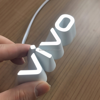 Huruf LED Akrilik Mini Kustom Grosir, Tahan Air IP65 untuk Pajangan Jendela Butik, Perhiasan, Klinik