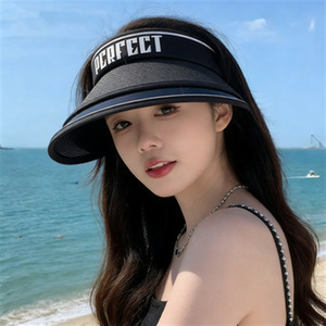 Perfect <b>Visor</b> Hat Women Summer Sun Protection UV Shielding Breathable Outdoor Casual Fisherman Hat With Logo Design - Product Image 1