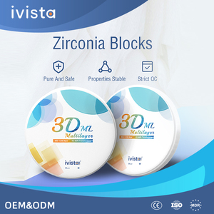 Bloc de zircone dentaire IVISTA 3D-ML de haute qualité, transmission 43%-46%, résistance à la flexion 900-1200MPa, pour soins dentaires - Product Image 2
