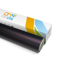 Película Protectora de Pintura para Automóviles TPU PPF Serie Satinada, Cambio de Color de Negro a Morado, Antiarañazos, Autocuración, Película para Envolver la Carrocería del Automóvil