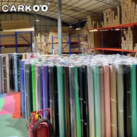 Autocollant mural en PVC imitation bois CARKOO, 1,52 x 28 mètres, film brillant, imperméable, amovible, papier peint à usage unique pour voitures