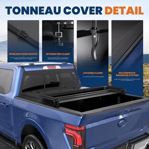 Copertura Tonneau Pieghevole Morbida Economica per Isuzu D-Max, Great Wall, F150 Diesel, <span class=keywords><strong>Fiat</strong></span> <span class=keywords><strong>Fullback</strong></span> - Product Image 2