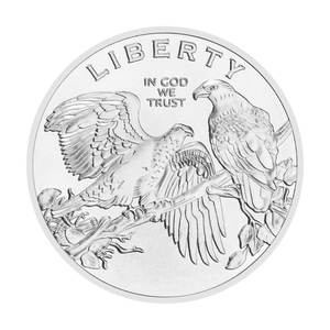 アメリカンイーグルスタイル記念コインカスタムゴールドスライバーメッキお土産収集可能チャレンジコインギフトプロモーション用 - Product Image 2