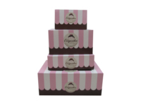 Boîtes à biscuits blanches de petite taille avec fenêtre, boîtes en papier pour mini-gâteaux, beignets, desserts à emporter, emballage individuel pour cupcakes