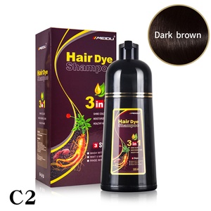 Champú para el Cabello Meidu, Listo para Enviar, Venta al por Mayor, Marrón Rubio Tailandés, 3 en 1, Champú Herbal Augeas para Teñir el Cabello con las Manos Mojadas, Champú Negro - Product Image 2