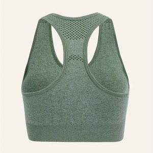 Sujetador Deportivo de Secado Rápido con Copas Completas para Mujer, Tirantes Fijos, Cintura Elástica, Soporte Medio, Nailon, para Gimnasio, Entrenamiento al Aire Libre - Product Image 3
