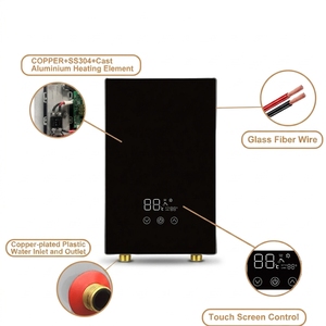 Calentador de Agua Instantáneo sin Tanque de 5.5kW a 8.5kW con Potencia Ajustable, Calentamiento Rápido, Ahorro de Energía, Unidad Compacta y Segura para Ducha - Product Image 3