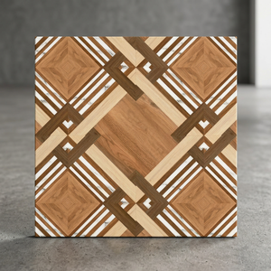 Carreaux de sol en céramique semi-mat brun beige 400x400mm, porcelaine de qualité supérieure, imperméable, pour salle de bain, intérieur - Product Image 5