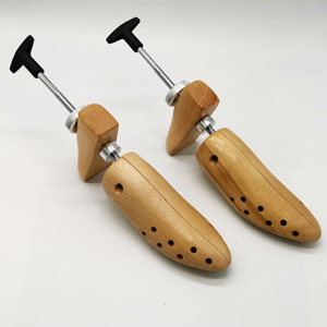 Étire-chaussures professionnel réglable en acier inoxydable et bois de hêtre, durable, pour toutes les formes de chaussures, fonction <span class=keywords><strong>d</strong></span>'étirement des chaussures - Product Image 1