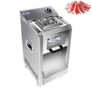 Cortador de carne elétrico comercial, máquina de corte de carne fatiadora de carne com 3.0mm de aço inoxidável