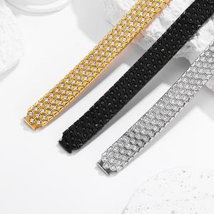 Pulsera de Acero Inoxidable 316 con Diseño de Panal de Abeja, Estilo Europeo Americano, Hecha a Mano, con Incrustaciones de Circonio, Pulida, Joyería de Lujo Ligero - Product Image 3