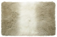 Couverture décorative en vraie peluche royale blanche pour lapin Rex, assiette en fourrure de lapin Rex