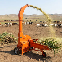 Broyeur de fourrage électrique haute performance 10TPH avec éjection longue portée pour la fabrication d'ensilage de paille et d'herbe