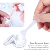 Pot en plastique rond transparent vide de 5 ml, pot à crème avec bouchon à vis, petit pot de voyage, ensemble de contenants pour lotion, crème, mini bougies, cosmétiques