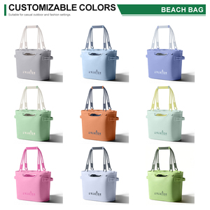 Toalla de Playa Impermeable con Estampado de Patrón Lady Candy y Cierre Abierto, Bolsa de Playa Multifuncional de TPU 900d - Product Image 2