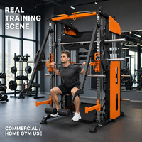 Machine Smith multifonctionnelle avec croisement de câbles et rack de musculation pour salle de sport à domicile