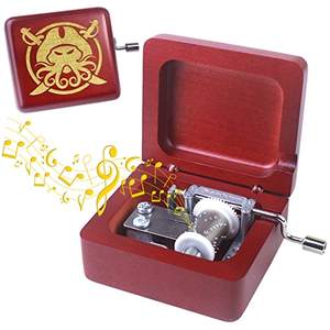 Boîte à musique <span class=keywords><strong>classique</strong></span> en bois à manivelle, sculptée, avec <span class=keywords><strong>chanson</strong></span>, durée sonore <span class=keywords><strong>de</strong></span> 120 secondes - Cadeaux <span class=keywords><strong>de</strong></span> Noël, d'anniversaire, <span class=keywords><strong>de</strong></span> la Saint-Valentin, joue Davy - Product Image 1