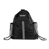 Sac à cordon Gym avec poches Sac de sport avec poignée Sac à dos à cordon de serrage Voyage pour hommes Femmes sacs à dos