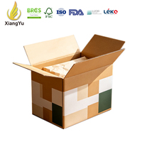 Boîtes en kraft personnalisées imprimées pour produits fragiles, emballage protecteur et amortissant, boîtes d'expédition en carton ondulé