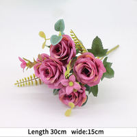 Faux personnalisé véritable usine décoration de mariage expédier rapidement Rose Bouquet pas cher artificielle rose fleurs en vrac réaliste
