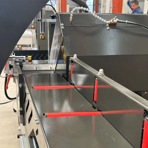 Máquina de Corte de Perfiles de Aluminio de Doble Cabezal para Procesamiento Automático de Puertas y Ventanas, con PLC y Motor para UPVC/PVC - Product Image 6