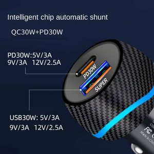 Adaptateur Chargeur Voiture en Gros Usine PD 30W Charge Rapide QC30W Chargeur USB Voiture Charge Rapide pour Téléphones Mobiles - Product Image 4