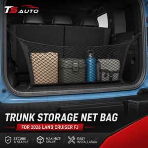 CYS para <span class=keywords><strong>Toyota</strong></span> Land <span class=keywords><strong>Cruiser</strong></span> <span class=keywords><strong>FJ</strong></span> 2026: Red de Carga Elástica para Maletero, Organizador Trasero de Almacenamiento, Malla Portaequipajes con Ganchos - Product Image 4