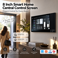 Panneau d'automatisation de la maison intelligente, panneau de contrôle Tuya Zigbee, panneau de contrôle intelligent Zigbee, 8 pouces, Alexa Voice, hub d'automatisation de toute la maison