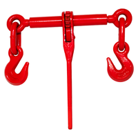 Harnais de levage à levier de serrage à cliquet réglable en acier allié 1/4 5/16 avec crochet et œillet à dégagement rapide, personnalisable, pour câble de sécurité
