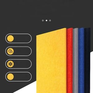 Tấm cách âm polyester cho tường, nhiều màu sắc, tấm âm thanh trang trí cho rạp hát gia đình và văn phòng - Product Image 3
