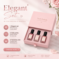 Boîtes de présentation cosmétiques personnalisables haut de gamme pour vernis à ongles, avec gaufrage à chaud, recyclées, finition brillante/mate, rigides