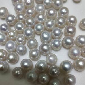 Perles d'imitation d'eau douce rondes de 8 mm faites à la main, avec trou traversant, pour vêtements et accessoires de mode - Product Image 3