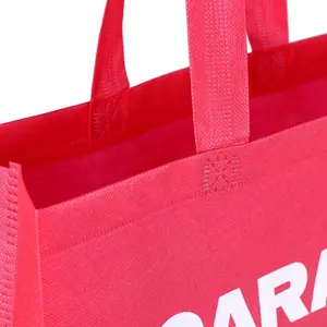 Precio barato plegable eco amigable ultrasónico no tejido compras regalo bolsa con logotipo personalizado