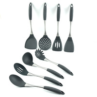 WEIMU poignée en acier inoxydable résistant aux hautes températures pot antiadhésif spatule en silicone ensemble de cuisine outils de cuisine esthétiques