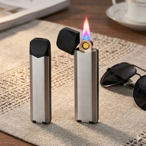 Nouveauté, briquet électronique jetable de bonne qualité, stylo AreoX couleur argent, briquet à cigarettes, batterie au lithium 320 mAh - Product Image 1