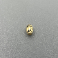 Proveedor de Joyería de Oro Au750 18k 18 Quilates, Cuentas de Oliva, Cuentas Espaciadoras Láser, Fornituras para Collares, Pulseras y Tobilleras DIY