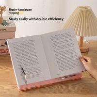 Étagère à livres multifonctionnelle en plastique pour enfants avec support de tablette réglable pour les étudiants qui étudient et les cours en ligne Modèle Hr0696