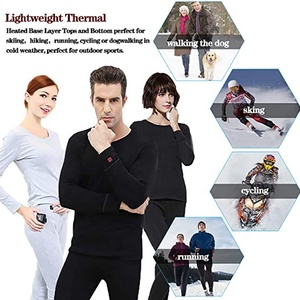 Sous-vêtement <span class=keywords><strong>femme</strong></span> super confortable thermique garder au chaud coton batterie chauffée avec réglage à 3 niveaux tricoté <span class=keywords><strong>et</strong></span> imprimé taille L/M - Product Image 6