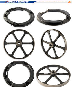 قطر كبير رمادي الحديد الزهر والفولاذ المقاوم للصدأ مخدد بكرة حزام السقاطة عجلة بكرة قطع غيار السيارات يموت الصب أجزاء - Product Image 5