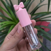Tube de baume à lèvres en plastique de 2,5 ml, couleur macaron, remplissage par le bas, emballage cosmétique, conteneur pour rouge à lèvres
