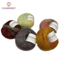 15% Wool 85% Acrylic Good Quality Sprayed Yarn with Colorful Colors Hand Knitting 50g Ball Knitting Yarn