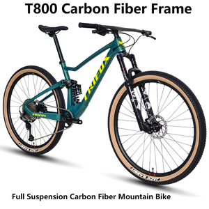 <span class=keywords><strong>Bicicleta</strong></span> de Montaña TRIFOX de <span class=keywords><strong>29</strong></span> Pulgadas con Suspensión Completa de Fibra de Carbono, 12 Velocidades, Frenos de Disco Hidráulicos, Ruedas de Aluminio - Product Image 1