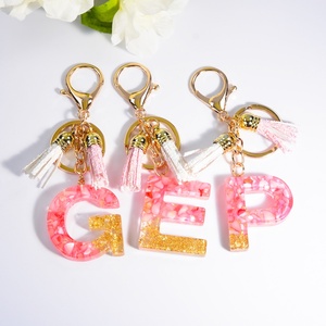 Wholesale Custom Mini Cute Acrylic <b>Letter</b> Key Chain Fashionable Digital Printing PVC <b>Plastic</b> Keychains - Product Image 6