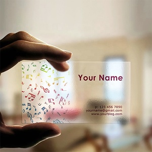 Tùy Chỉnh In Thẻ Kinh Doanh Nhựa Trong Suốt Thẻ PVC In Logo Không Thấm Nước Tên Đã Ghé Thăm Thẻ Kinh Doanh - Product Image 3