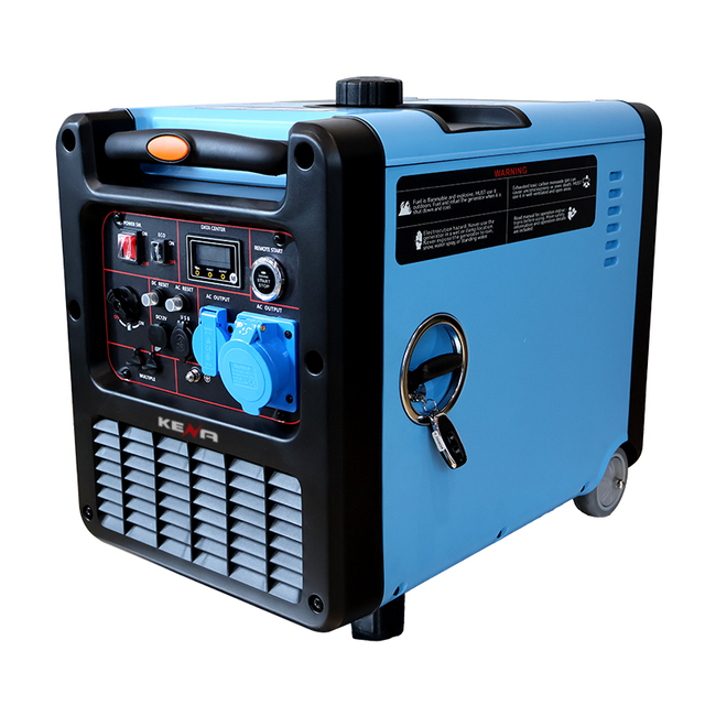Portable 5kW 6.5kW Silent Petrol Inverter Generator with Remote Start 50Hz/60hz Power Supply for Home caravan Outdoor Use