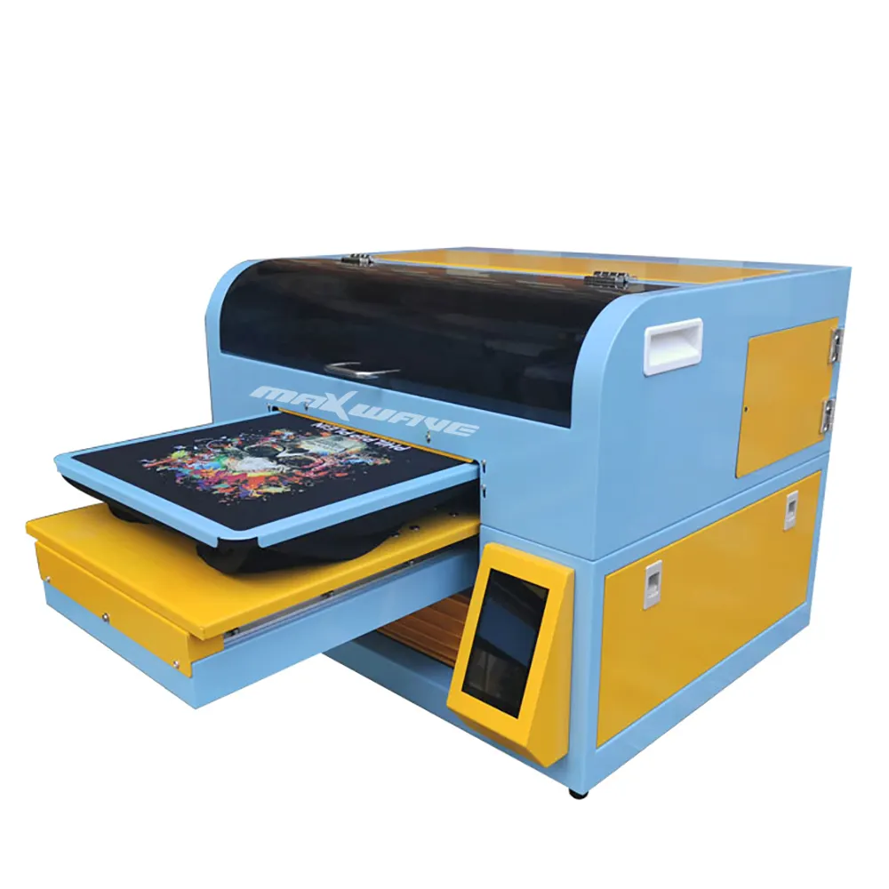 2022 New A3 A4 Dtg Printer Tee Shirt Printing Machine Clothes Jeans T-shirt Garment Flatbed Printer