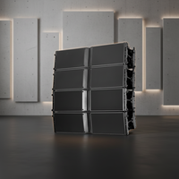 Sistema de Altavoces Line Array de Tres Vías de 12 Pulgadas, para Escenarios Grandes, Audio Profesional para Exteriores, Pasivo, Neodimio, 2200W, 8ohm, Aluminio