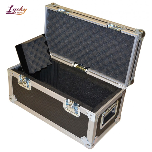 Black Customized Logo Projector Flight Case Aluminum Alloy Hard Case Shockproof Strong Tool Box for Equipment